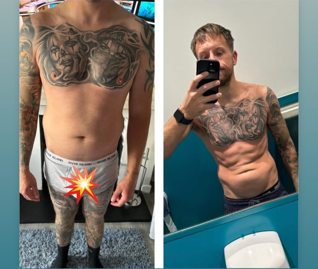 Client before and after transformation