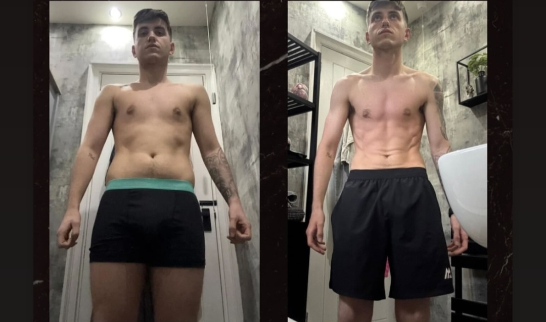 Client before and after transformation