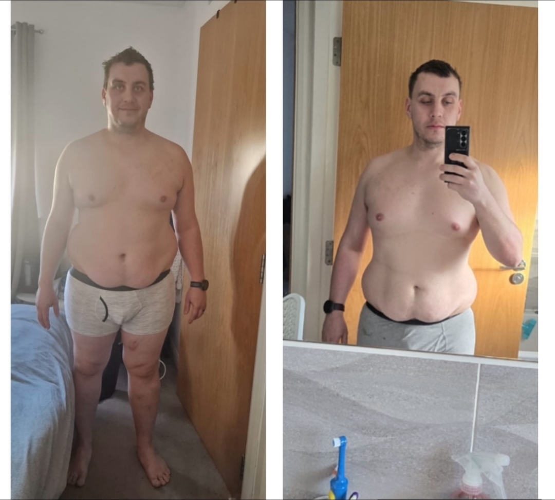 Client before and after transformation