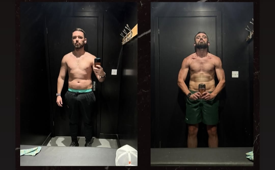 Client before and after transformation