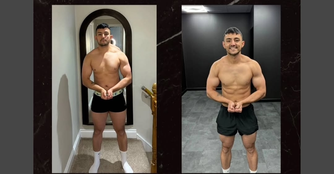 Client before and after transformation