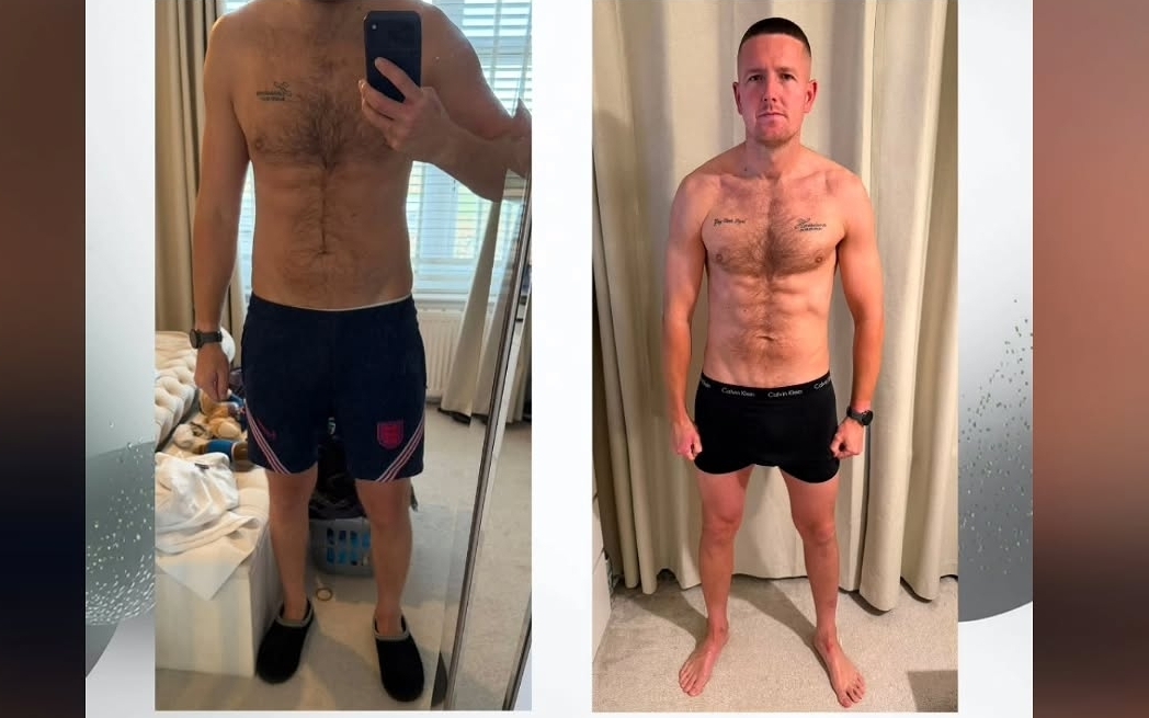 Client before and after transformation